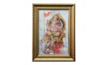 กรอบรูปผ้าปักพระพิฆเนศ วางบูชาและประดับบ้าน